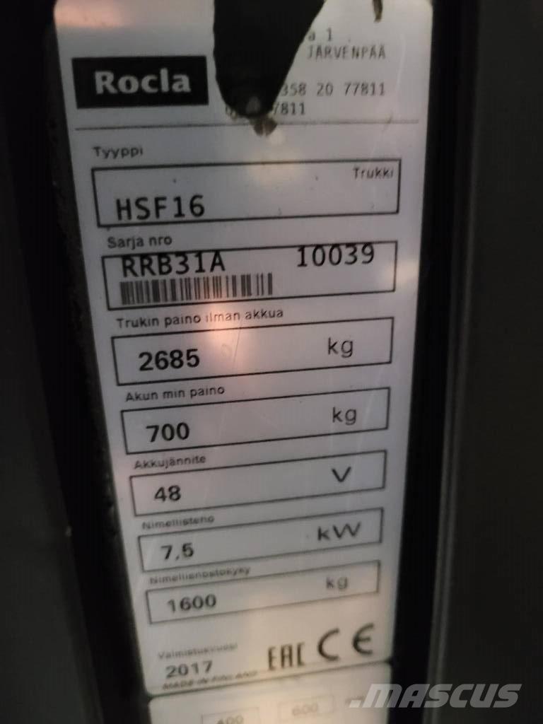Rocla HSF16 Carrello retrattile