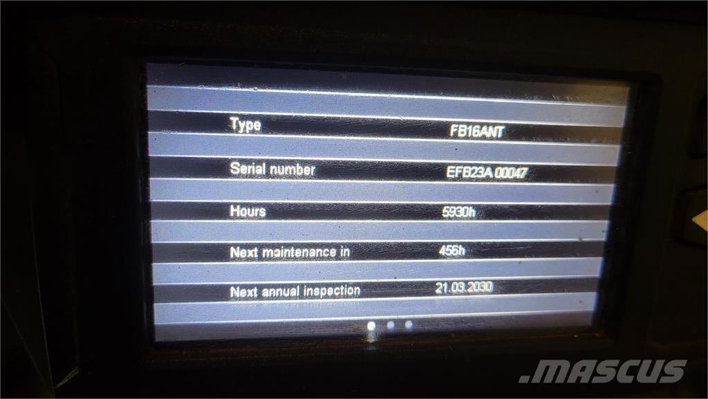 Mitsubishi FB16ANT Carrelli elevatori elettrici