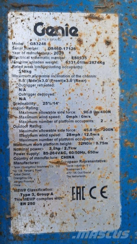 Genie GS 3246 Piattaforme a pantografo