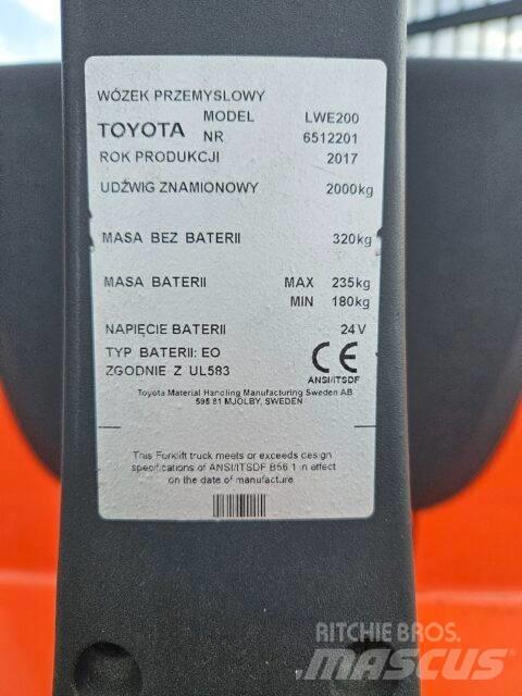 BT LWE200 Transpallet uomo a terra