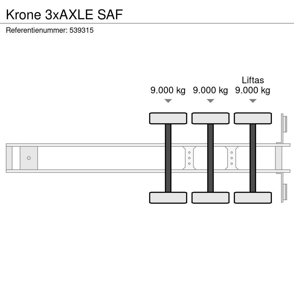 Krone 3xAXLE SAF Semirimorchi a cassone chiuso