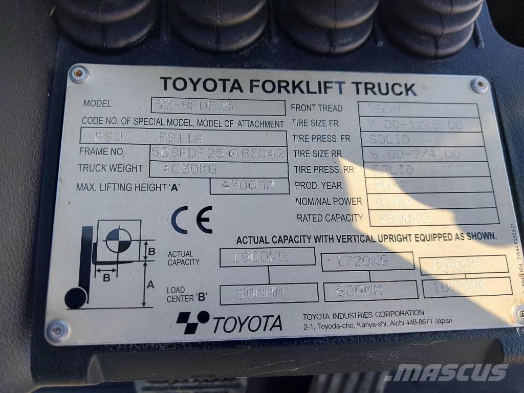 Toyota 52-8 FD F 25 Carrelli elevatori diesel