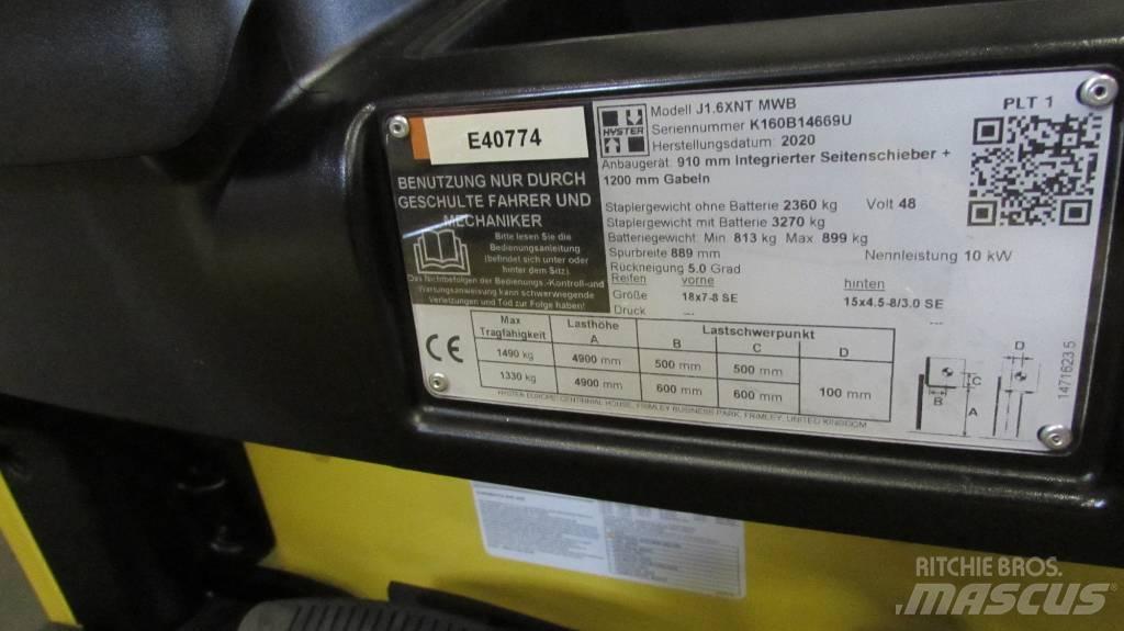 Hyster J1.6XNT MWB Carrelli elevatori elettrici