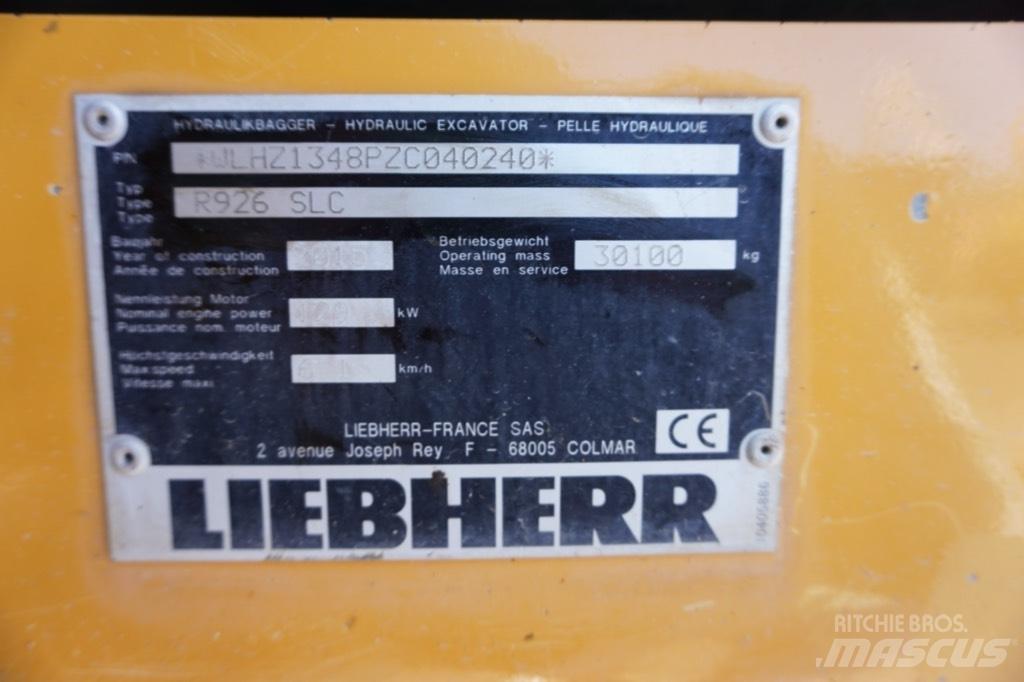 Liebherr R 926 SLC Escavatori cingolati