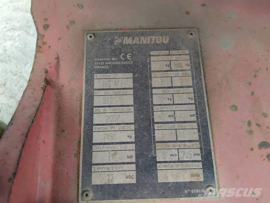 Manitou 160 ATJ Piattaforme a braccio articolato