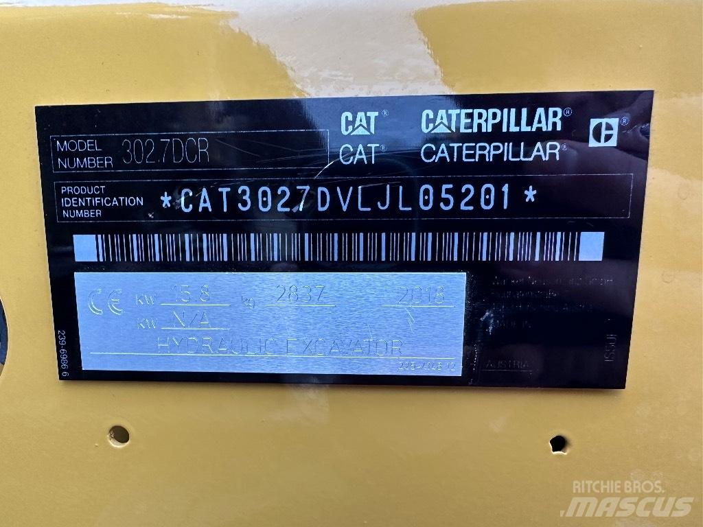 CAT 302.7 D CR Miniescavatori