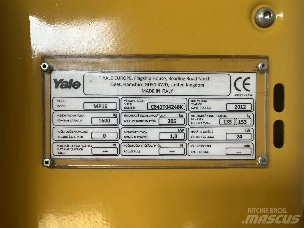 Yale MP16 Transpallet manuale