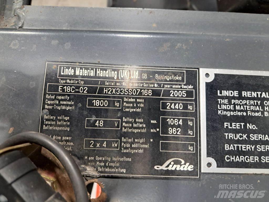 Linde E18C-02 Carrelli elevatori elettrici