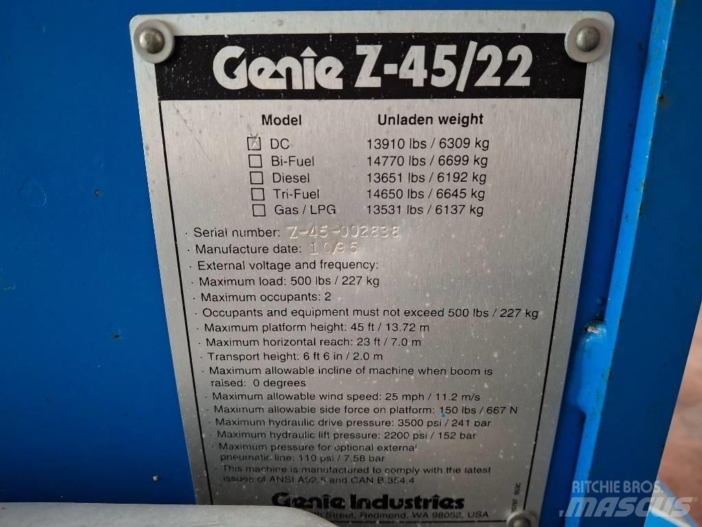 Genie Z 45/22 BOOM Piattaforme a braccio articolato