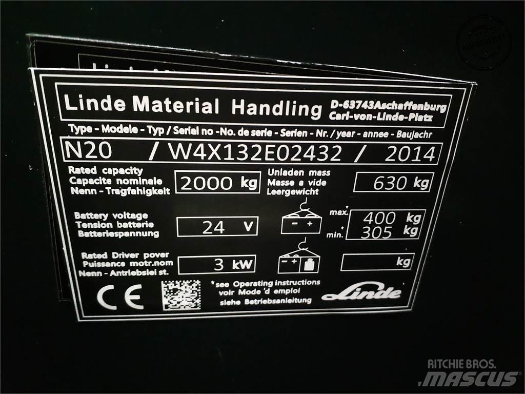 Linde N20-lang Commissionatore basso livello
