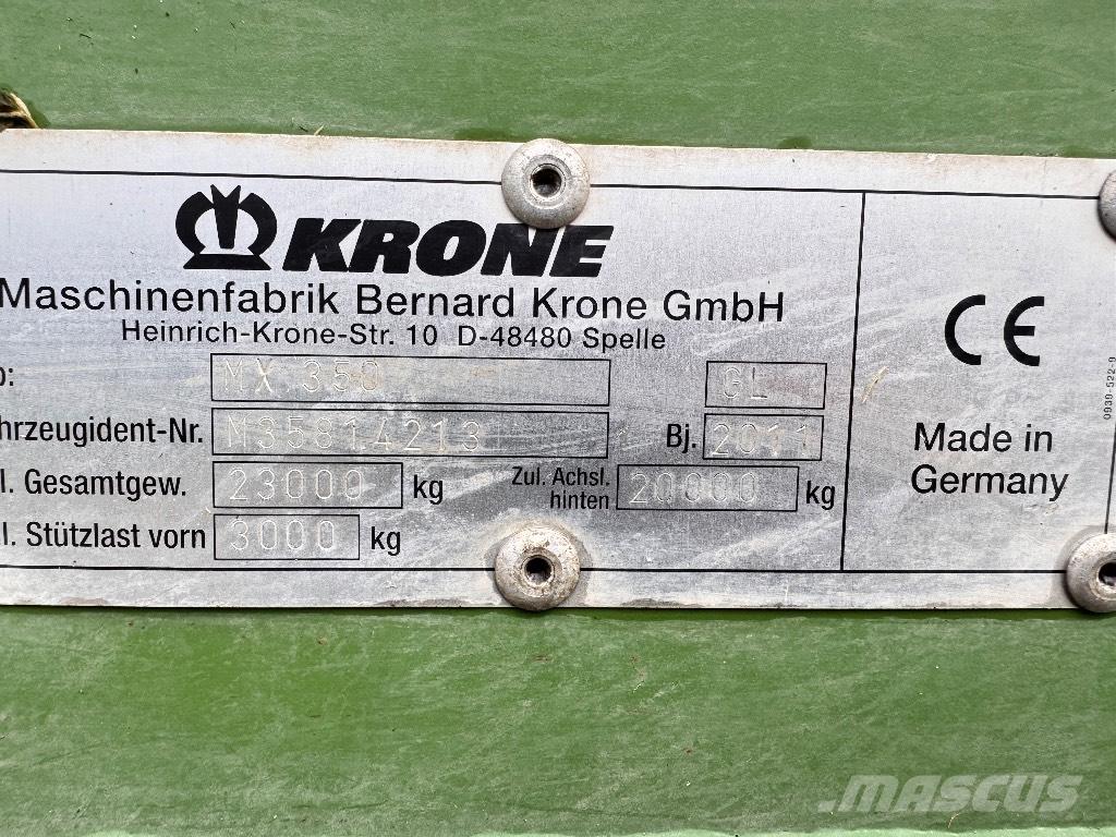 Krone MX 350 GL Rimorchi autocaricanti