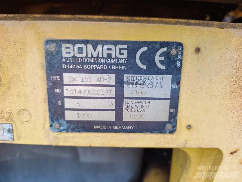 Bomag BW 151 AD-2 Rulli a doppio tamburo