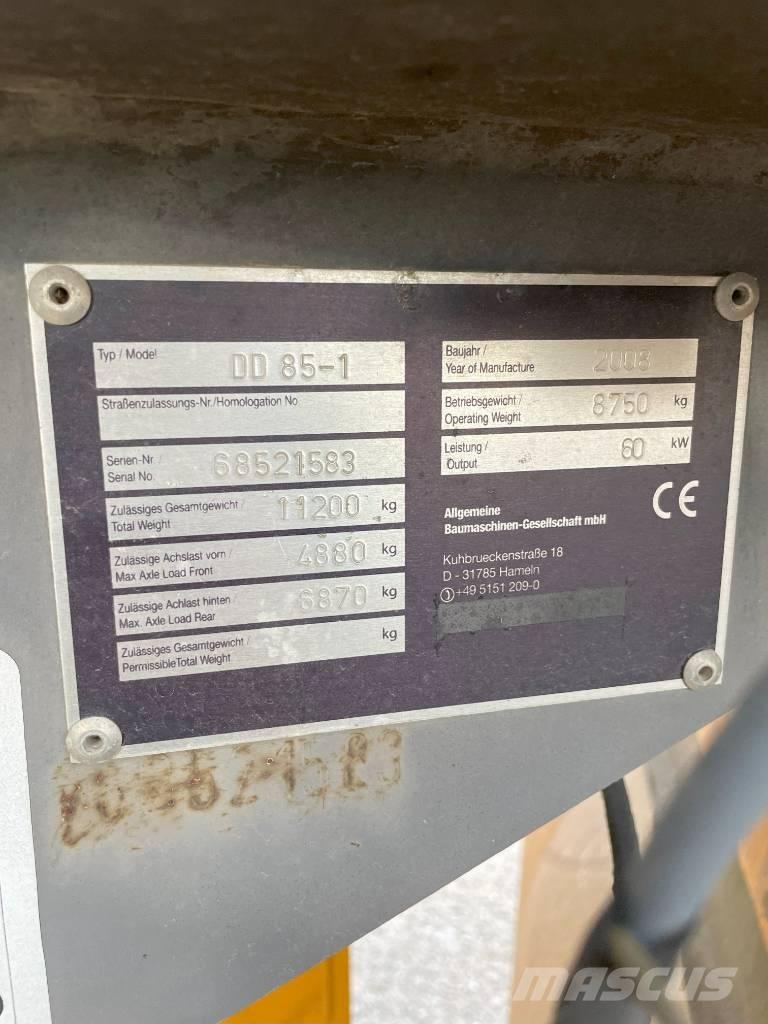Volvo DD 85 Rulli a doppio tamburo