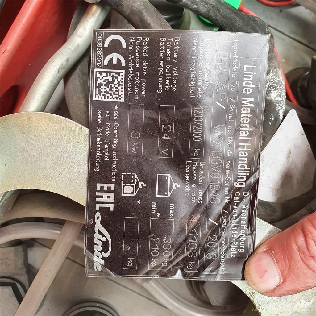 Linde D12AP Transpallet uomo a terra