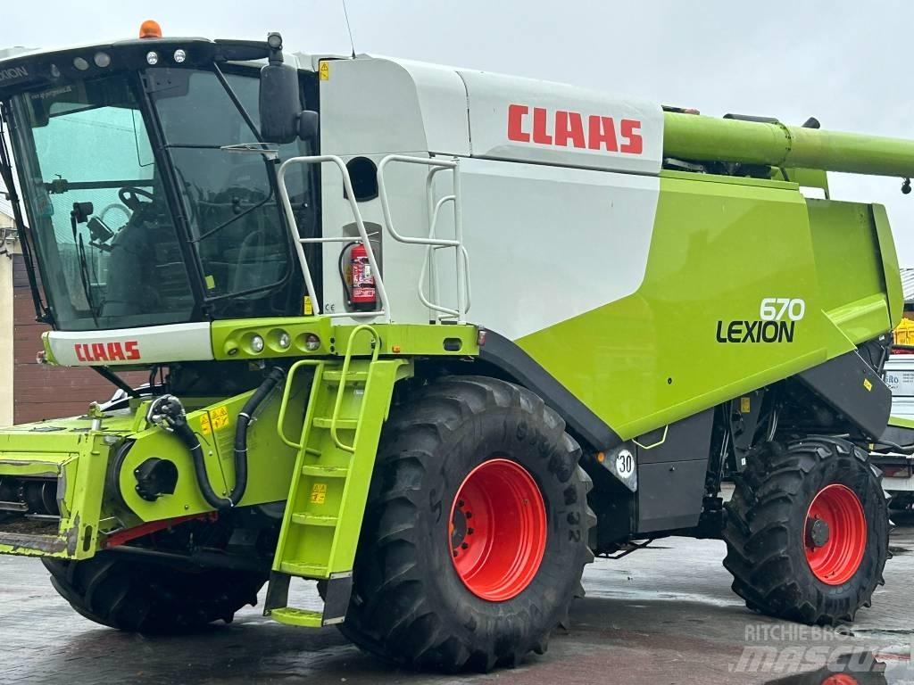 CLAAS Lexion 670 4x4 Mietitrebbiatrici