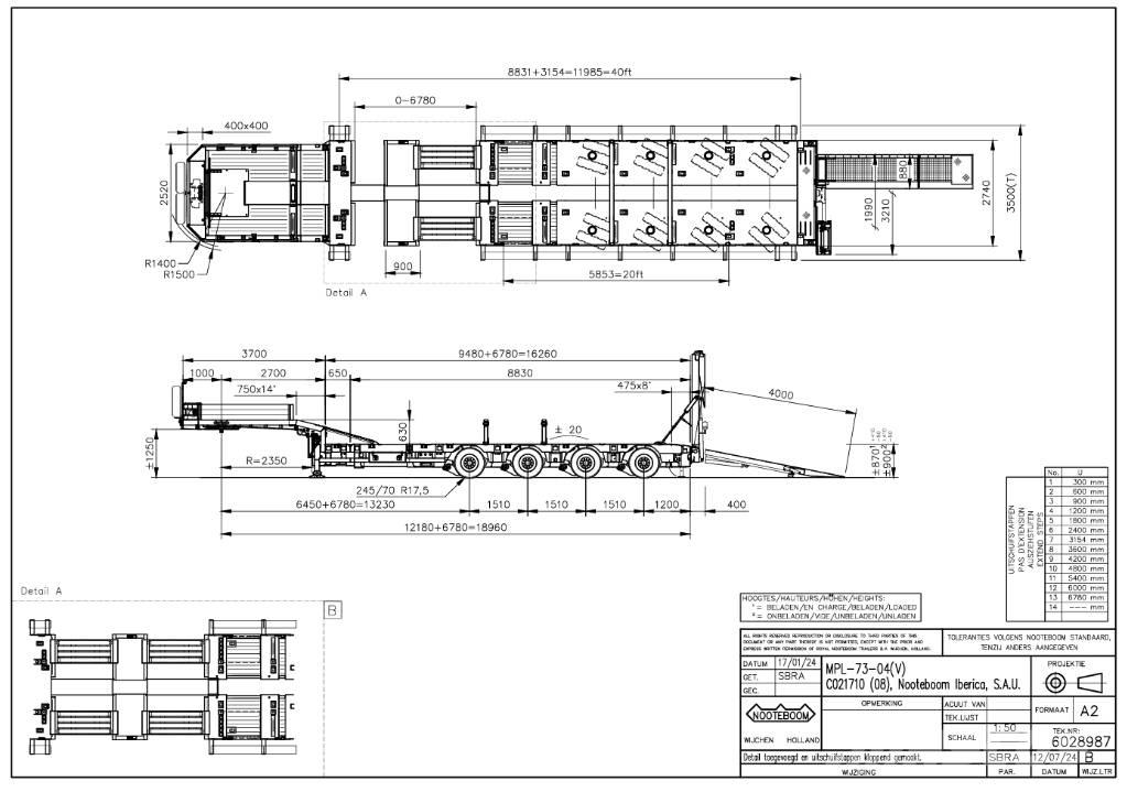 Nooteboom MPL-73-04V Semirimorchi Ribassati