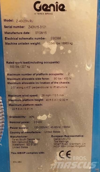 Genie Z 40/23 N RJ Piattaforme a braccio articolato