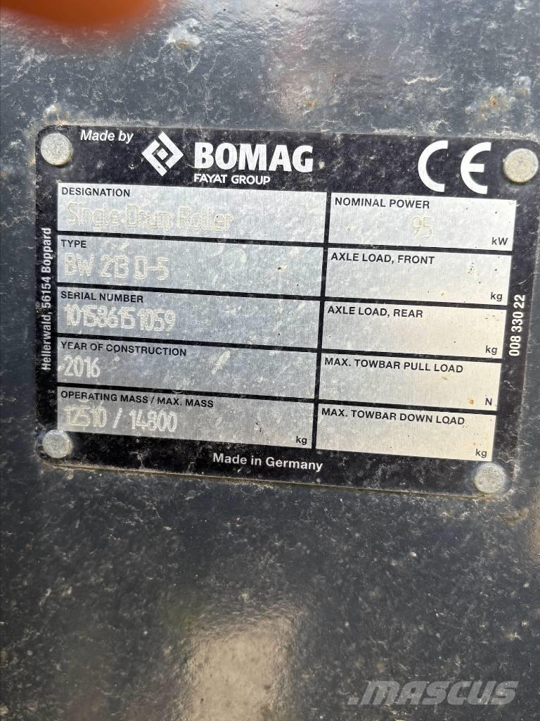 Bomag BW213D-5 Rulli monotamburo