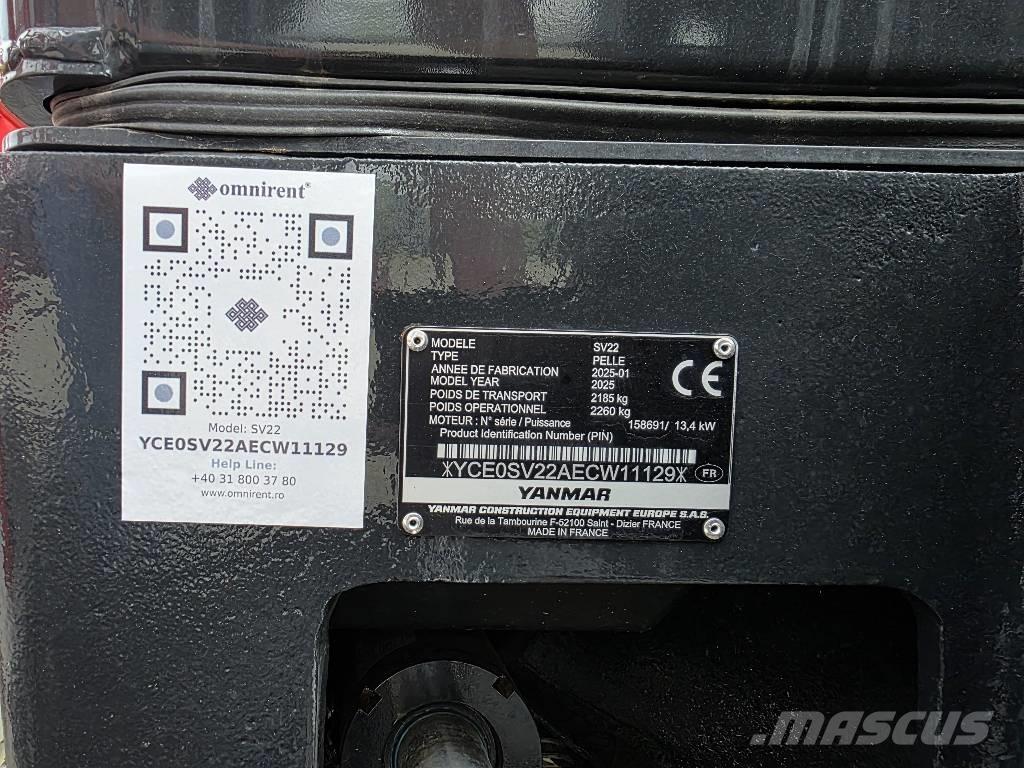 Yanmar SV 22 Miniescavatori