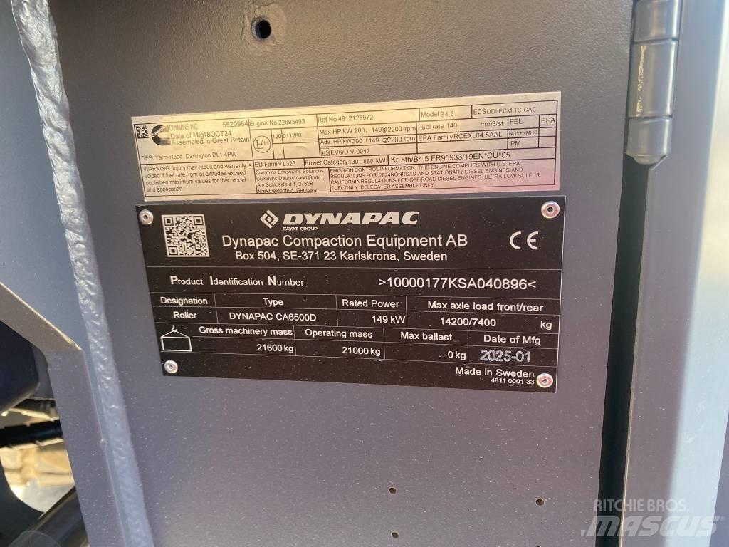 Dynapac CA 6500 D Rulli monotamburo