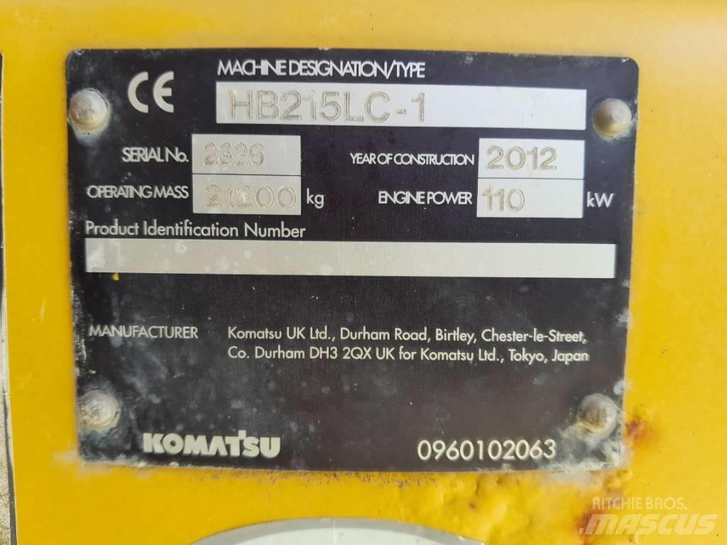 Komatsu HB215LC-1 Escavatori cingolati