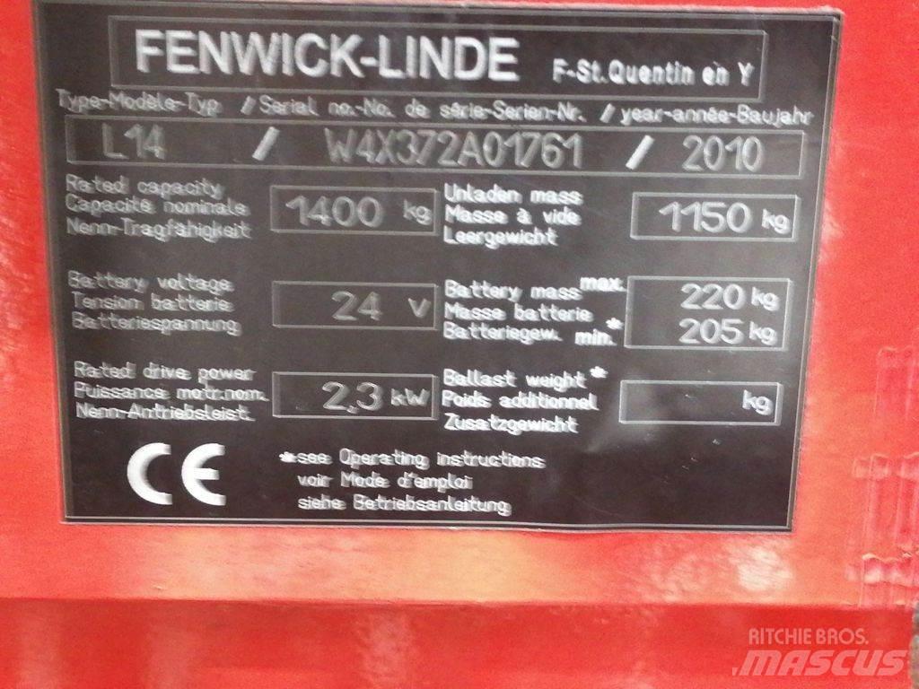 Linde L14 Transpallet uomo a terra