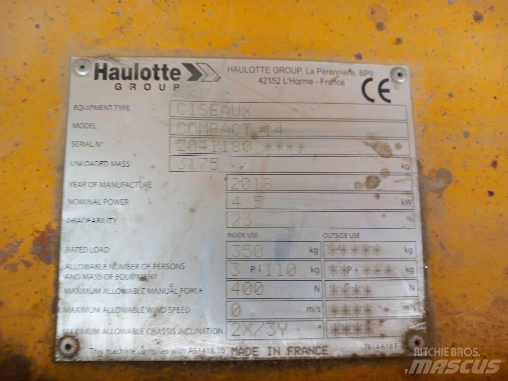 Haulotte Compact 14 Piattaforme a pantografo