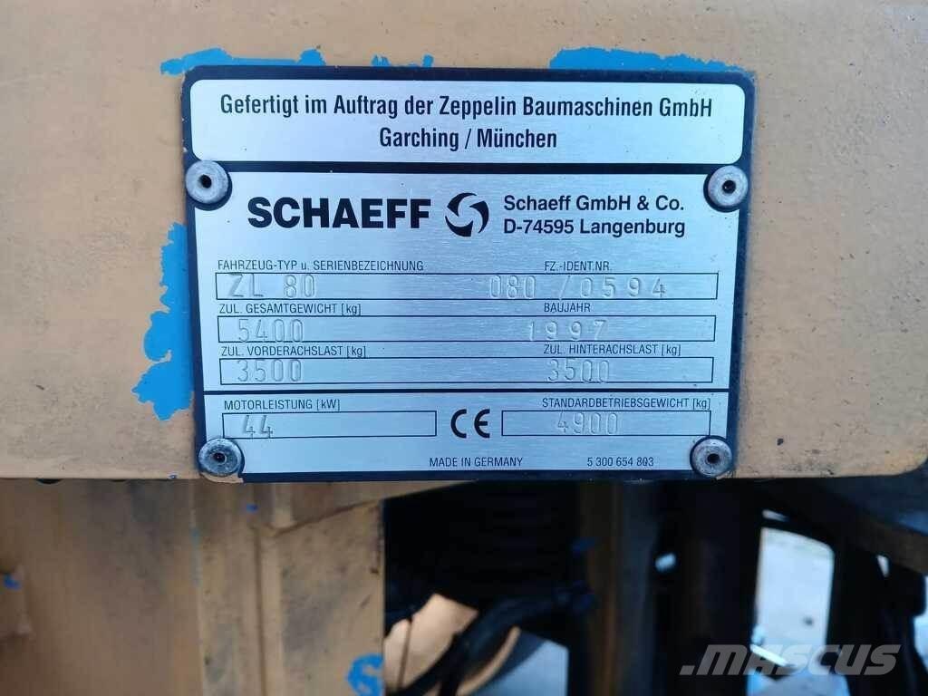 Schaeff ZL 80 Pale gommate