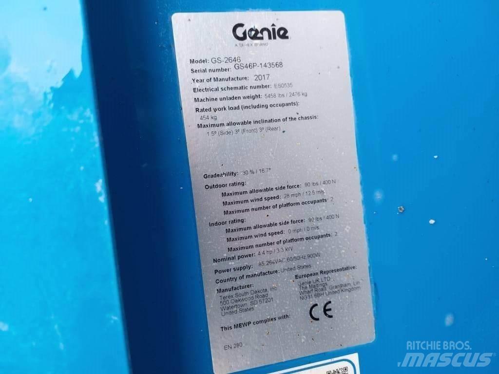 Genie GS 2646 Piattaforme a pantografo