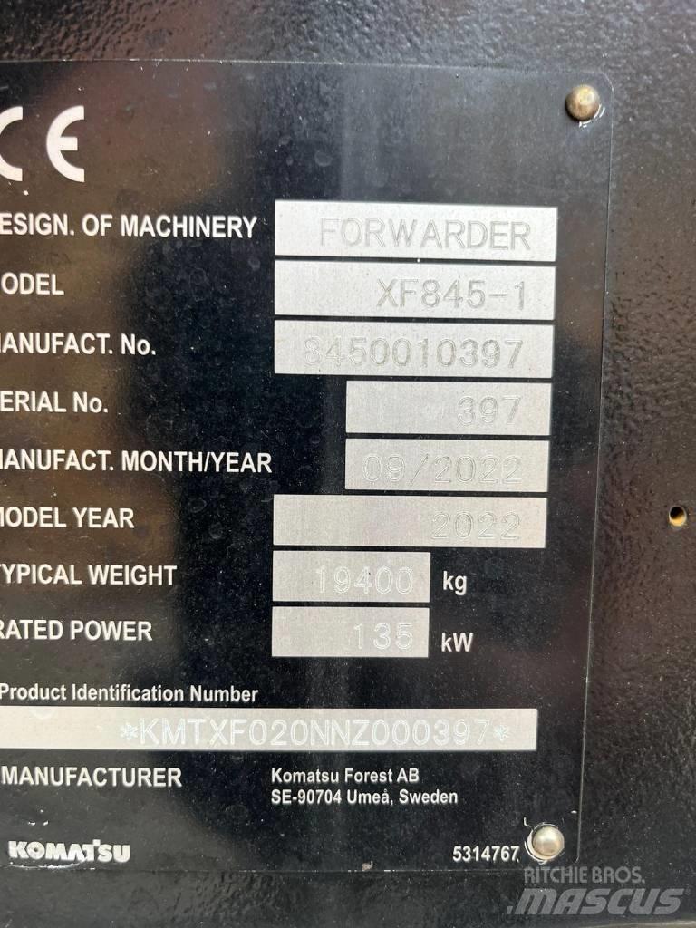 Komatsu 845-1 Forwarder