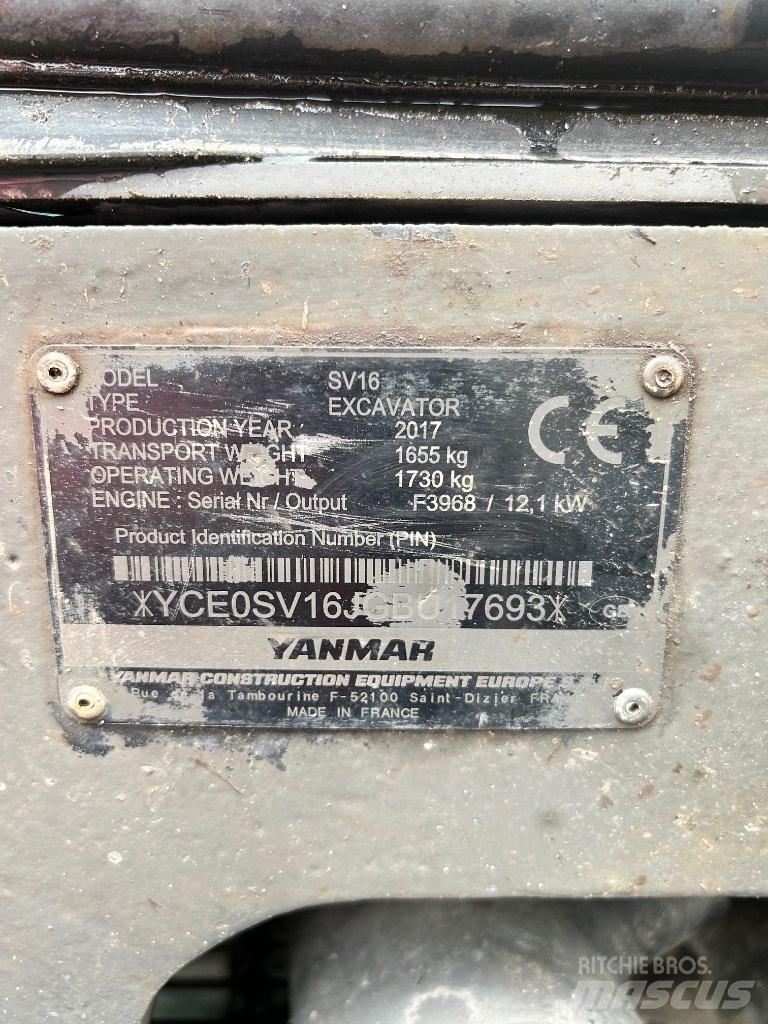 Yanmar SV 16 Miniescavatori