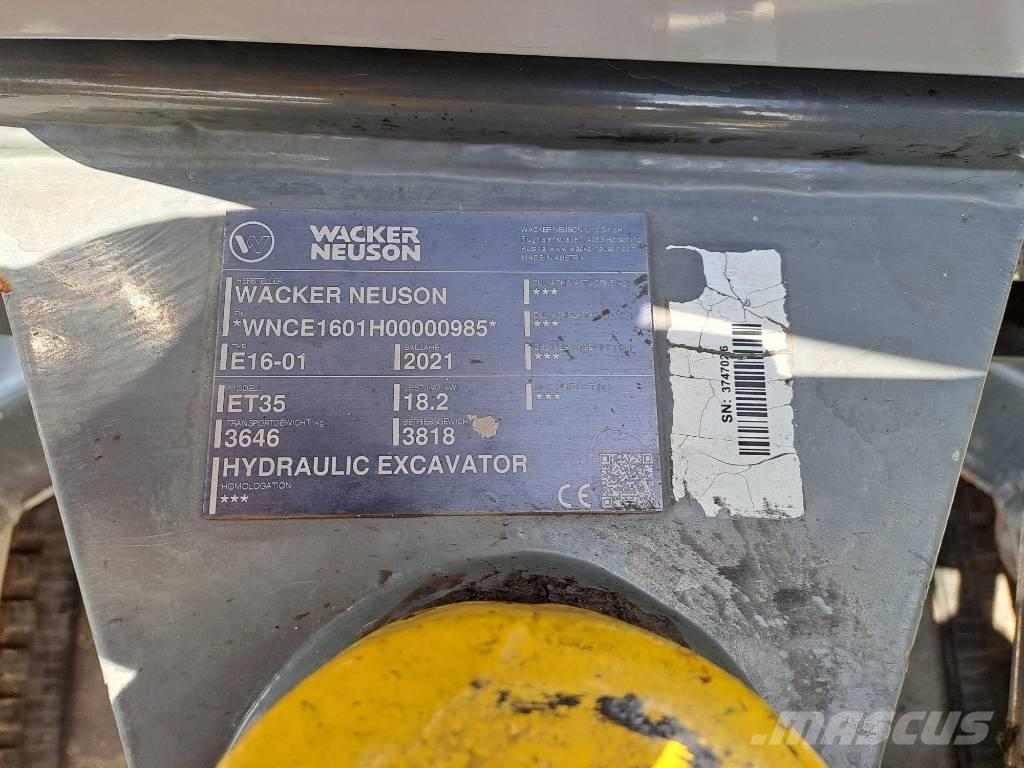 Wacker Neuson ET35 Escavatori cingolati