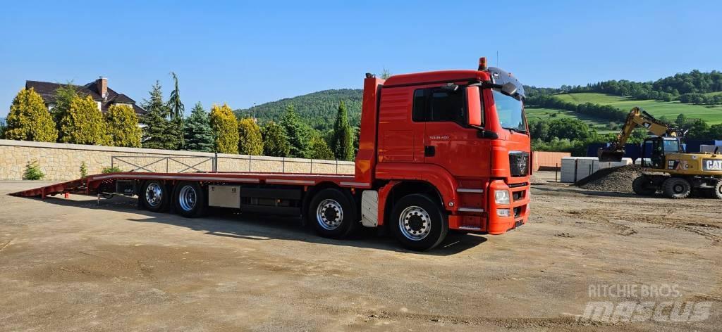 MAN TGS 35.400 Autocarro pianale / argano