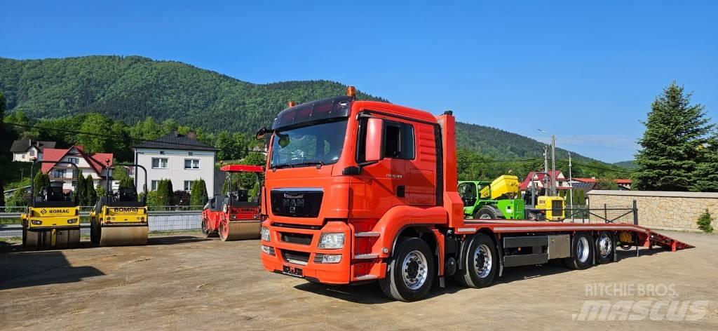 MAN TGS 35.400 Autocarro pianale / argano