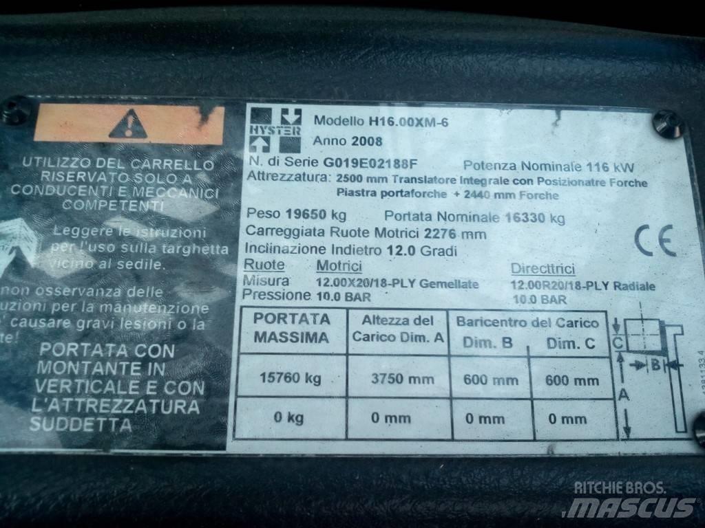 Hyster H 16.00 XM-6 Carrelli elevatori diesel