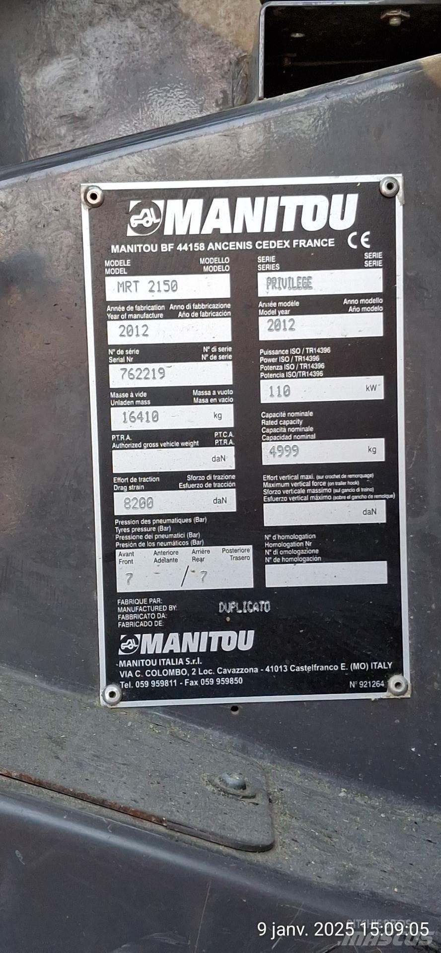 Manitou 2150MRT Sollevatori telescopici