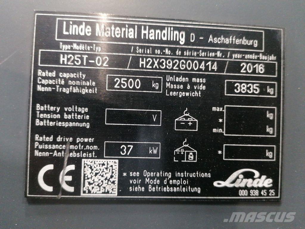 Linde H25T-02 Carrelli elevatori GPL