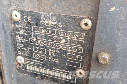 Develon DX 10 Z Miniescavatori