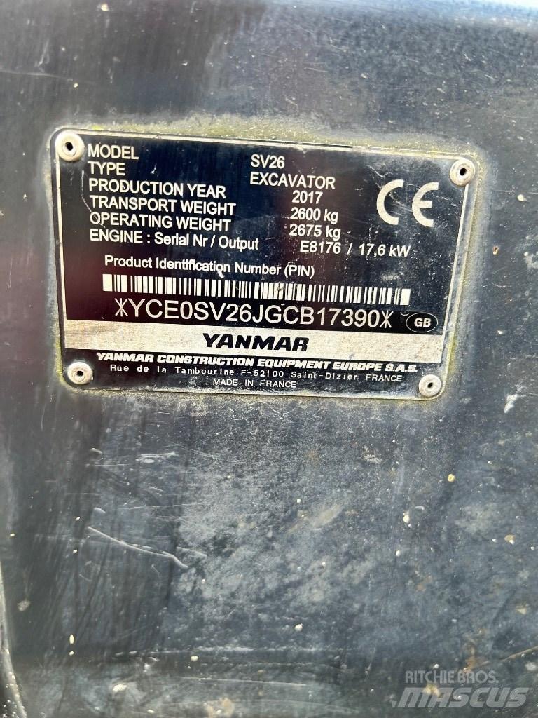 Yanmar SV 26 Miniescavatori