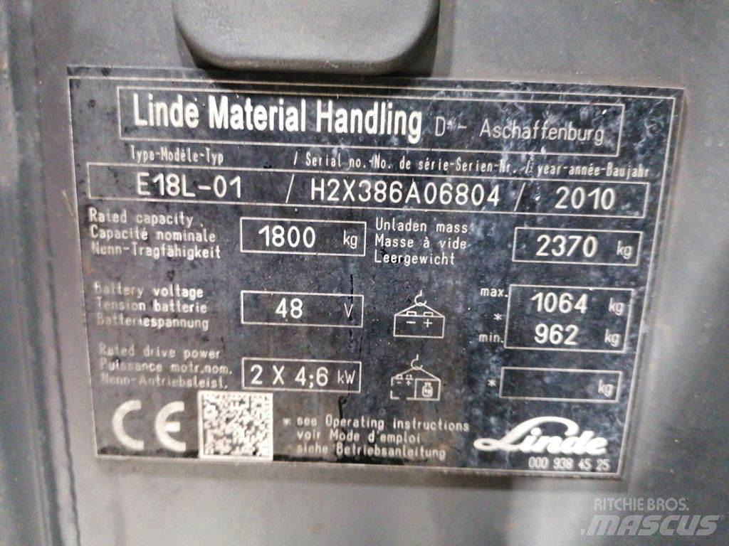 Linde E18L-01 Carrelli elevatori elettrici