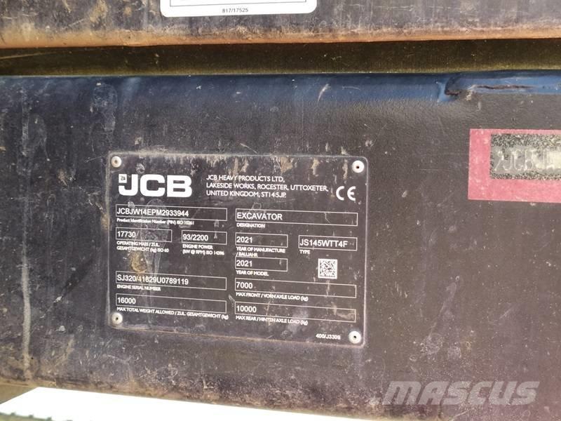 JCB JS 145 W Escavatori gommati