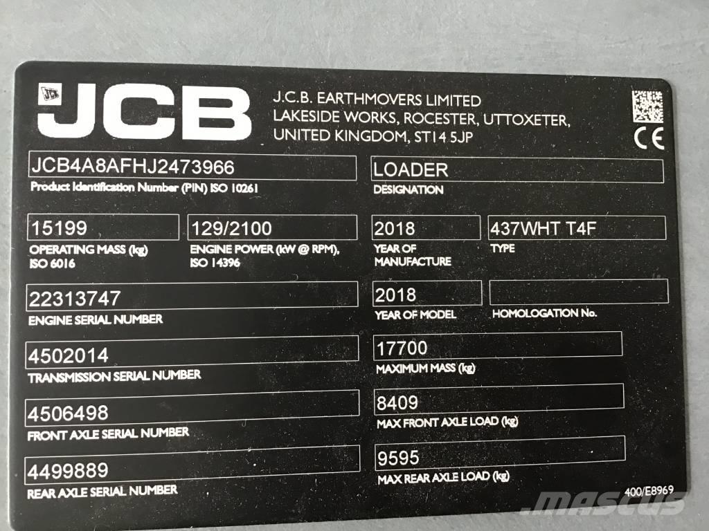 JCB 437 WHT Pale gommate