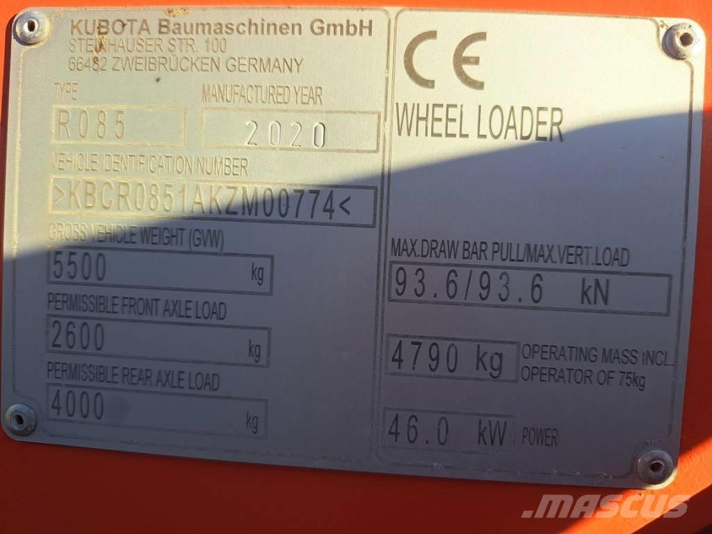 Kubota R 085 Pale gommate