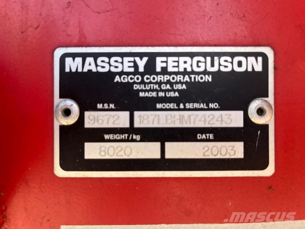 Massey Ferguson 187 Presse quadre
