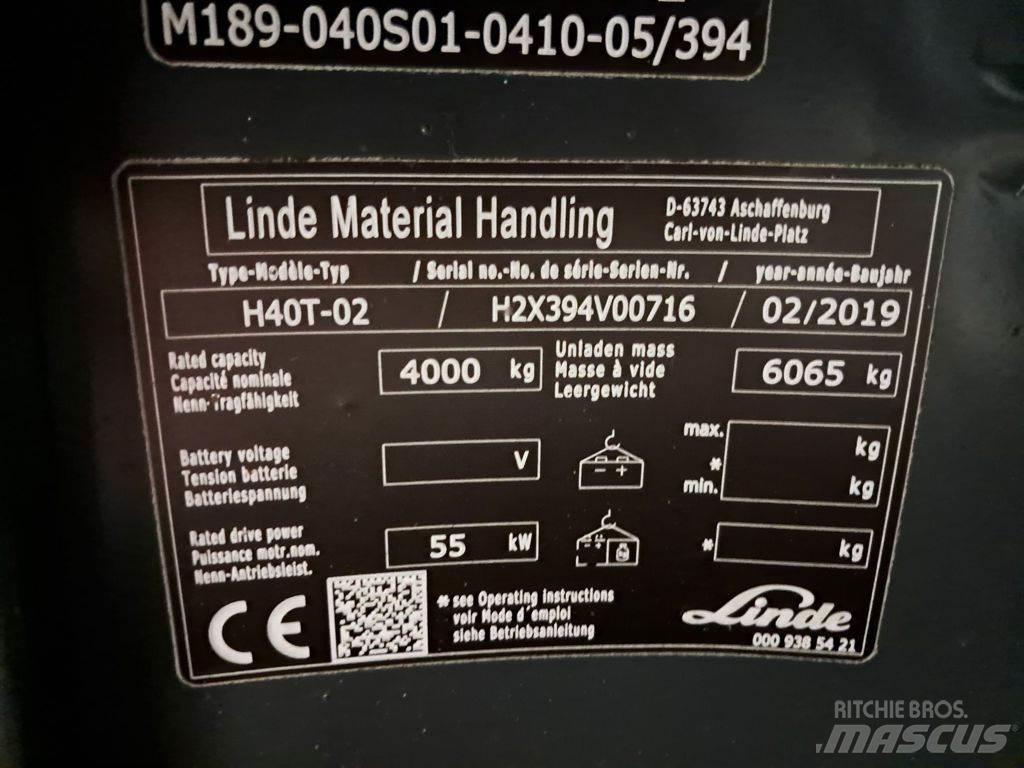 Linde H40T-02 Carrelli elevatori GPL