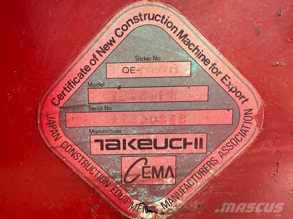 Takeuchi TB 180 FR Escavatori medi 7t - 12t