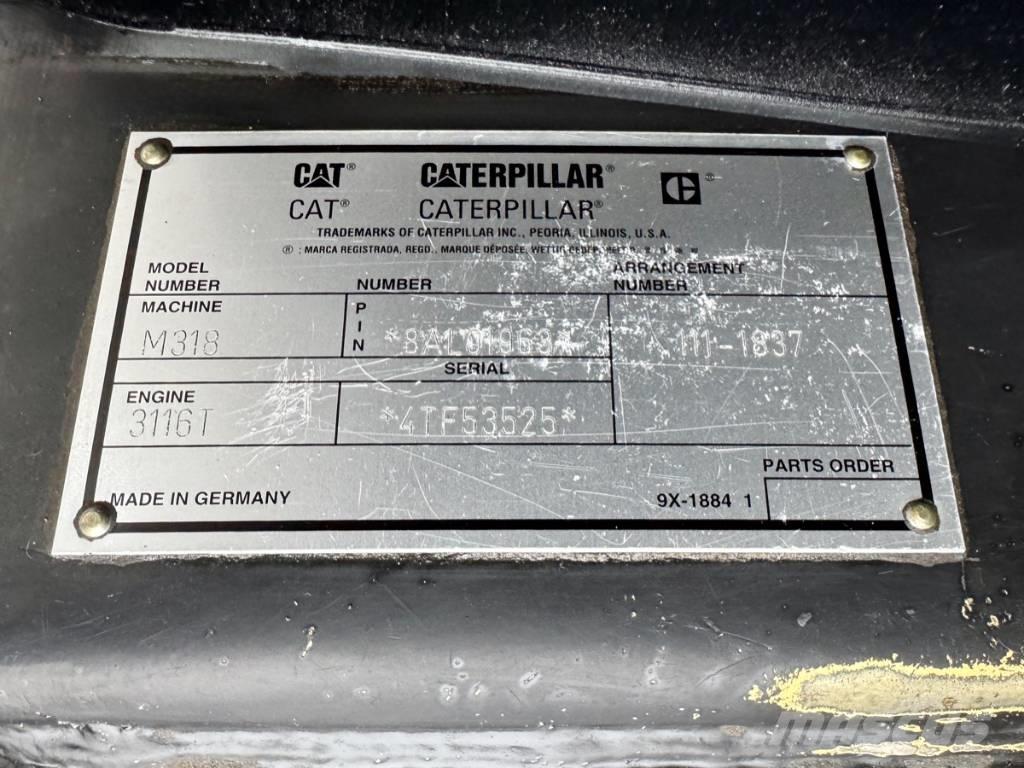CAT M 318 Escavatori gommati