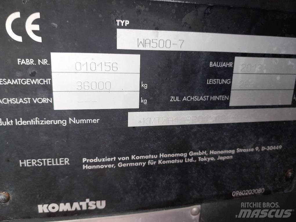 Komatsu WA500-7 Pale gommate