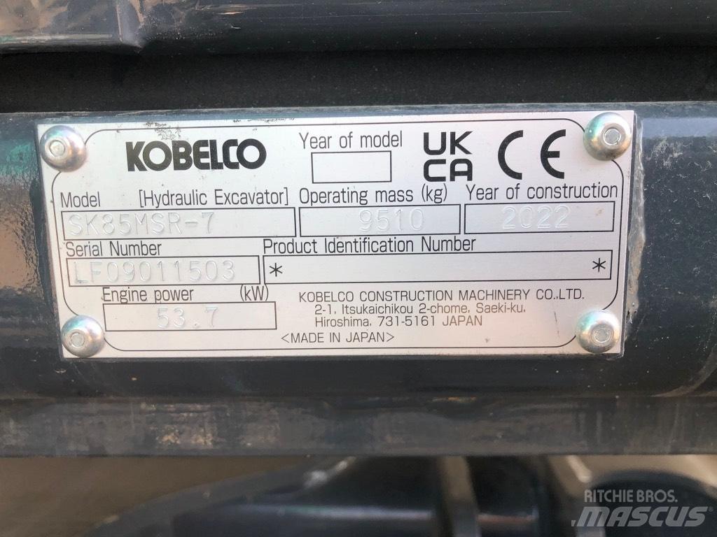 Kobelco SK85MSR-7 Escavatori medi 7t - 12t