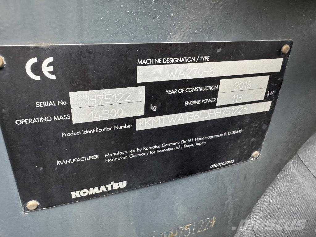 Komatsu WA 270-8 Pale gommate